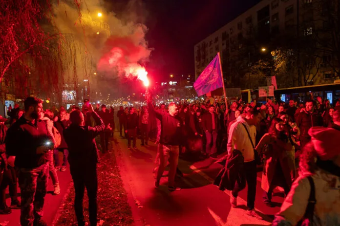 Rally in support of Novi Sad students in Belgrade: "Those who attack...