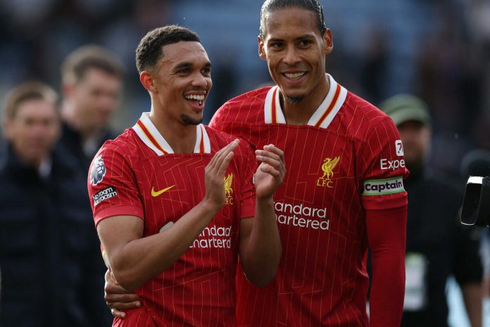 Alexander-Arnold scores for Liverpool's triumph and Leicester's move to the Championship
