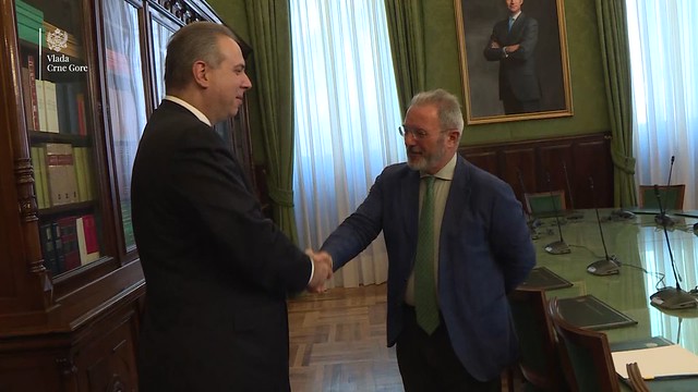 Filip Ivanović sa predsjednikom i članovima Mješovitog odbora za EU - kadrovi